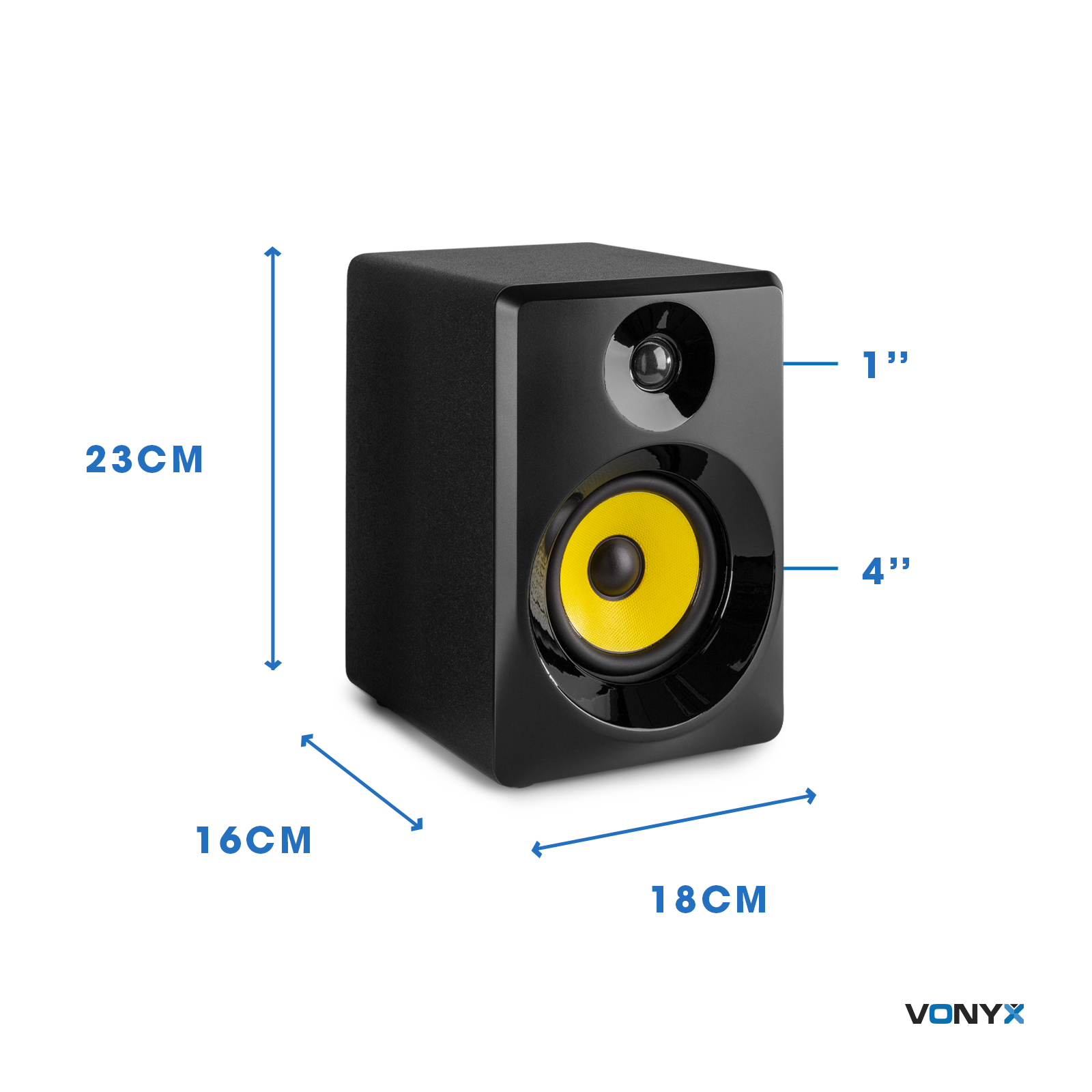 Aktywne głośniki studyjne Vonyx SMN40B 100W - czarne