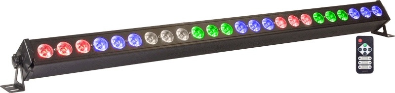 Belka oświetleniowa LED BAR  24x 4W RGBW Ibiza LEDBAR24-RC