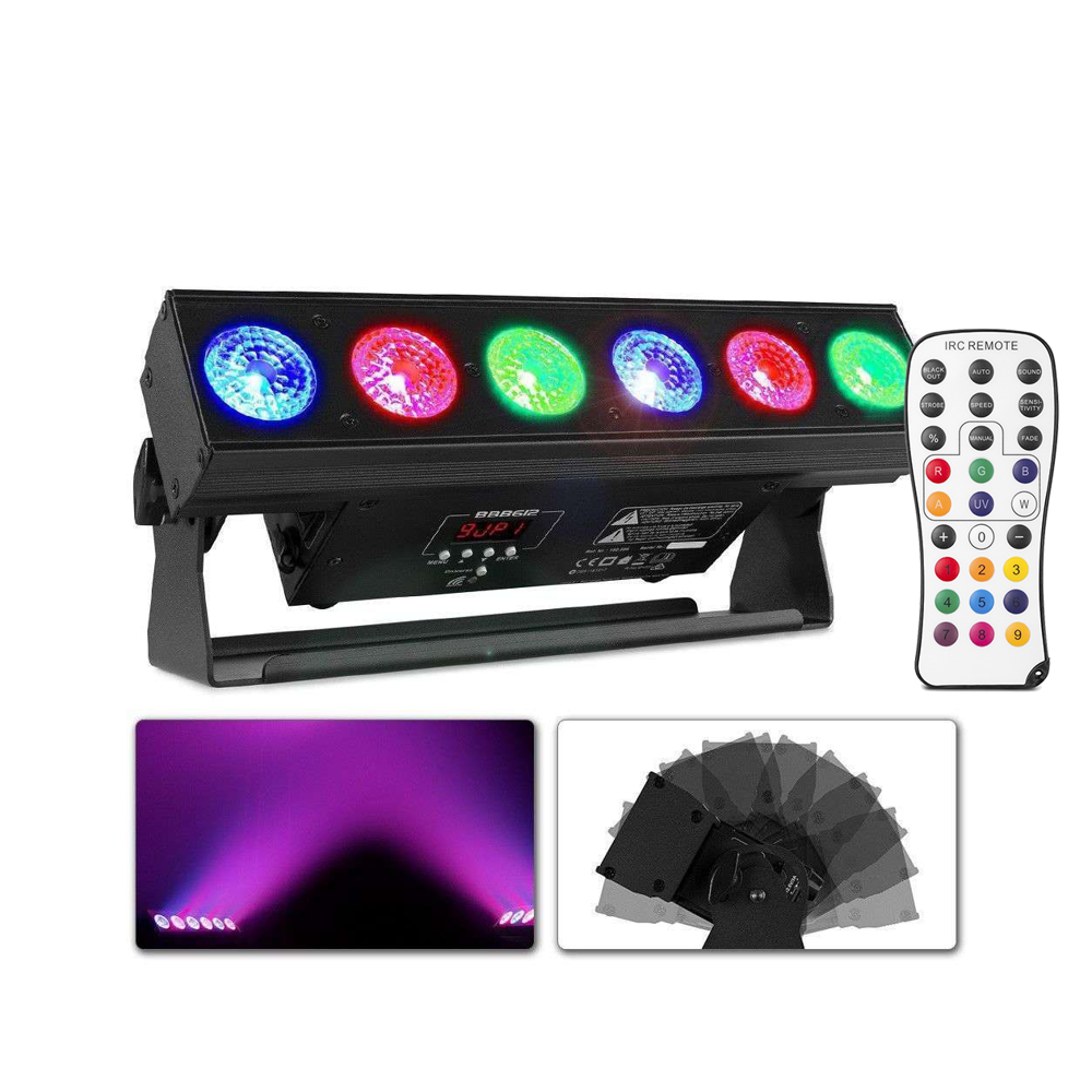 Belka oświetleniowa oświetlacz BBB612  LED Uplight Bar 6x12W RGBAW-UV 6-w-1 DMX