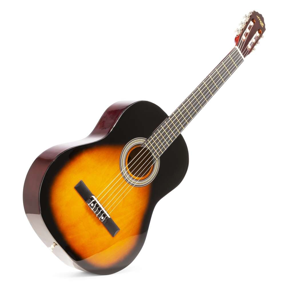 Max SoloArt Gitara klasyczna 39''+ akcesoria/ zestaw Sunburst