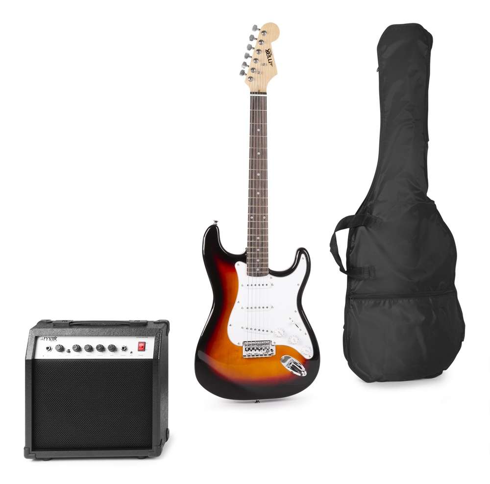Zestaw: Gitara elektryczna Gigkit Max sunburst+ wzmacniacz+ akcesoria