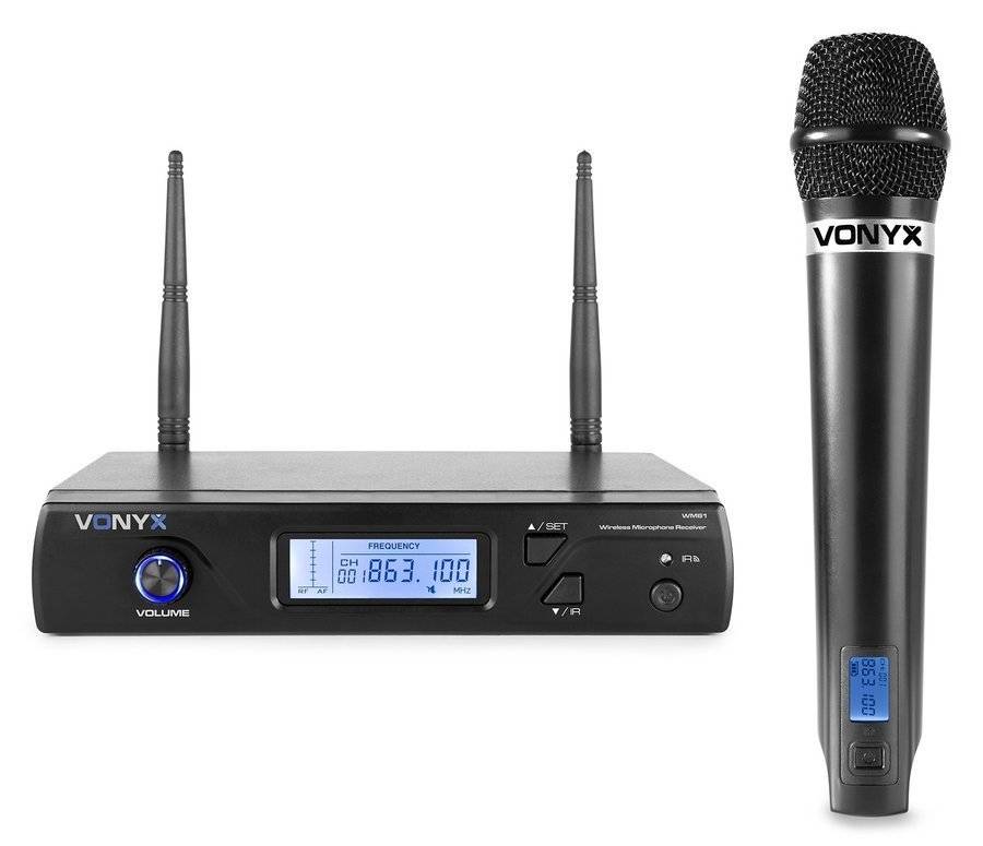 Zestaw mikrofonowy bezprzewodowy UHF Vonyx WM61