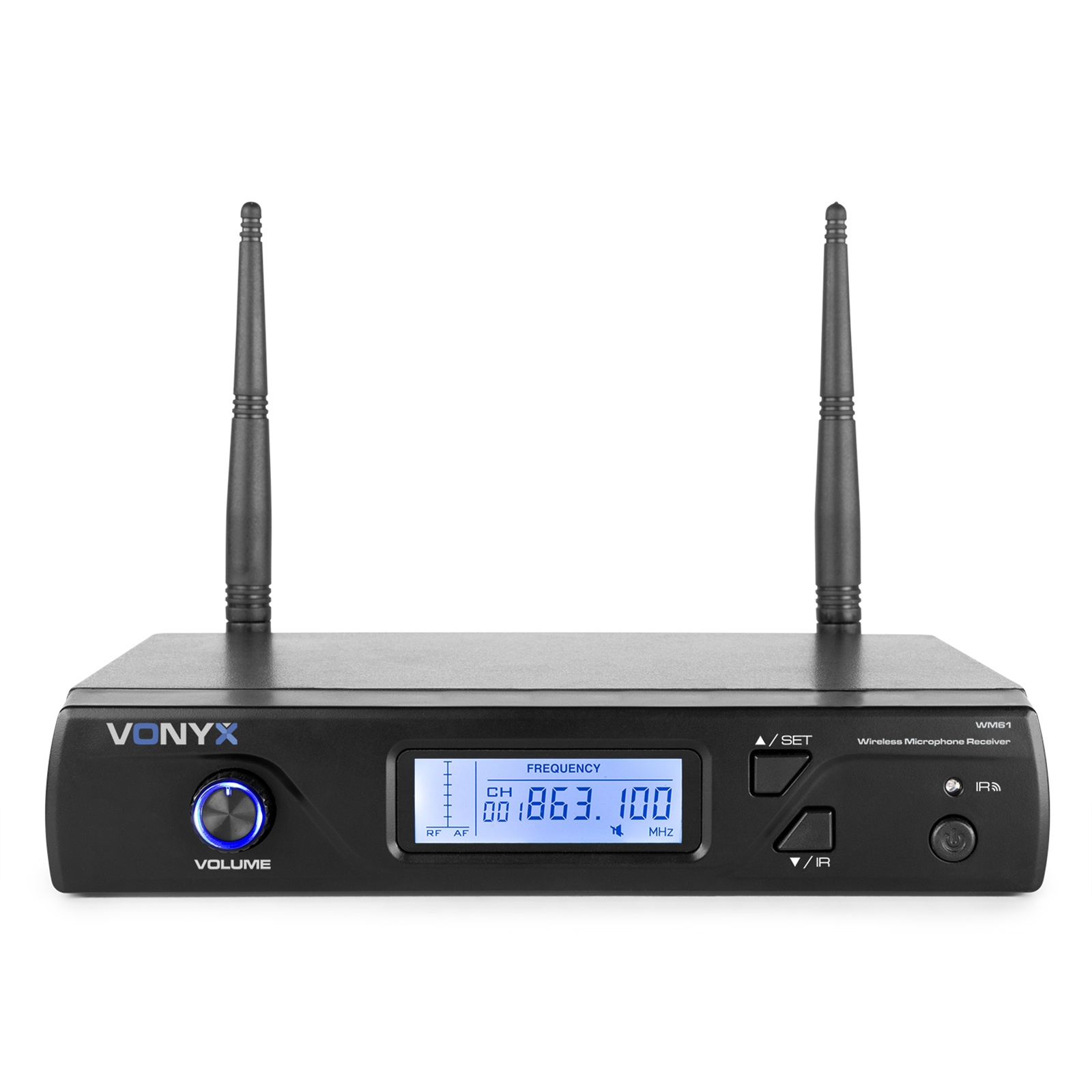 Zestaw mikrofonowy bezprzewodowy UHF Vonyx WM61B